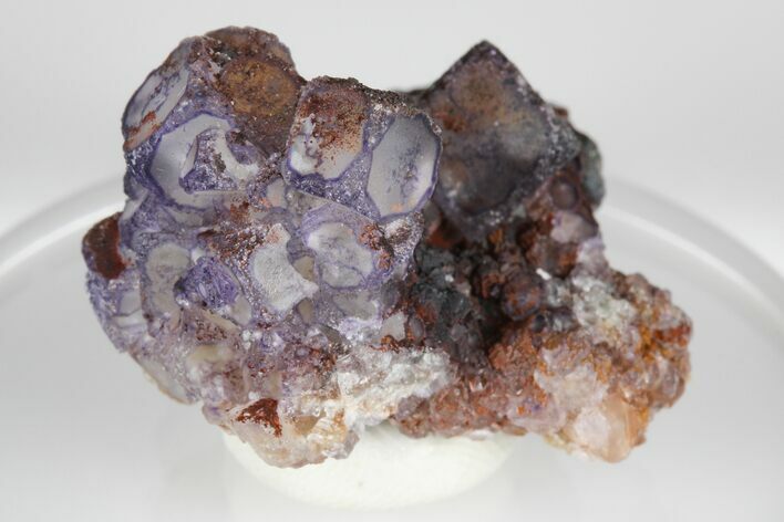 Purple Edge Fluorite Crystal Cluster - China #182791